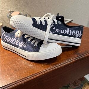 Women's Athletic Sneakers - Navy and White